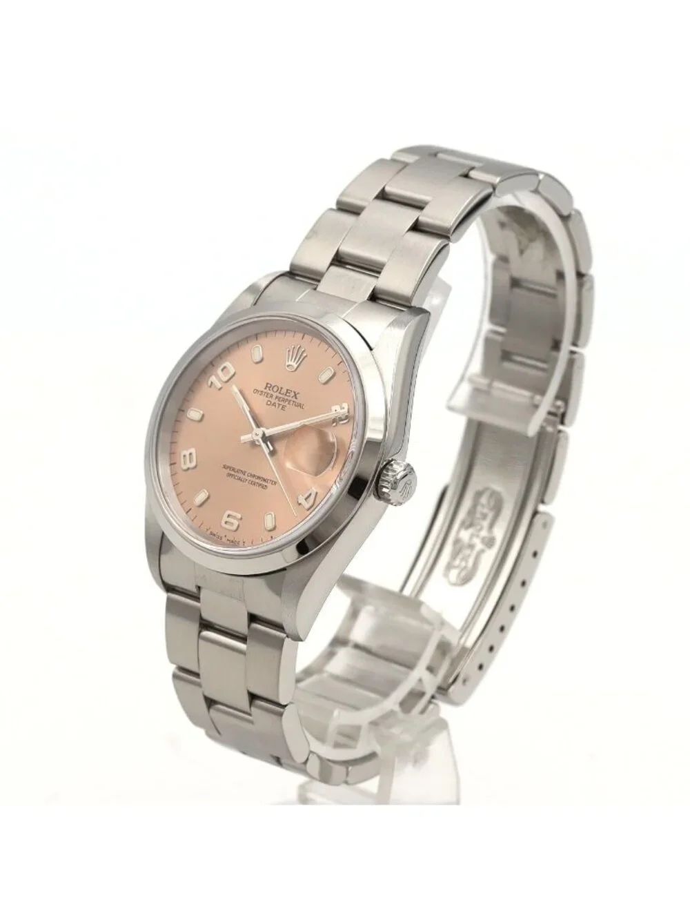 Rolex Oyster Perpetual Date SS Automatic Number Watch